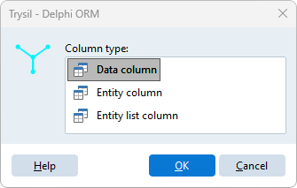Choosing the column type