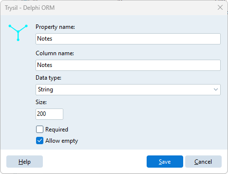 A data column