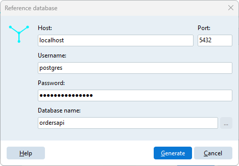 The reference database